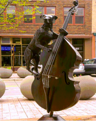 "Jake on Bass," donated to the city of Red Wing by the Jones Family Foundation